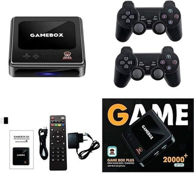 EXtreme GAMEBOX Plus G10 Retro Game Console 30000+ Games Classic 64 GB with Yes(Black)