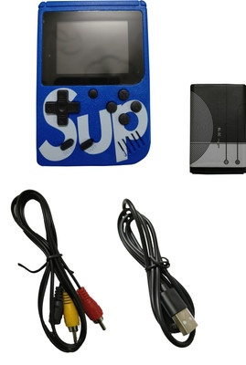 COUNTACH Blue QT878 SUP 400 In 1 Retro Video Game Console Handled Digital Kids Game NA GB with Contra, Super Mario Bros, Spider-Man(Multicolor)