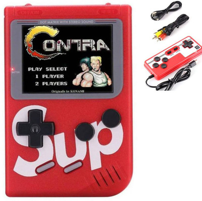 Point Zero SUP 400 in 1 Handheld Game Console, Classic Retro 2 Player Video Gaming Player N/A GB with Inbuilt 400 Games, Super Mario, Mario,Snow Bros, Turtles,Adventure Islandad(Multicolor)