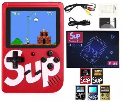 CHG Best SUP 400 in 1 Games Retro Game Box Console Handheld Game PAD Gamebox with 320(Red)