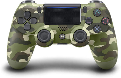 Maizic Smarthome Funetic Green Camo Themed Bluetooth Wireless P4 Gaming Controller For PS4 NA GB(Blue Camo Themed)