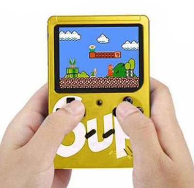 GLARIXA Portable Handheld Good Quality SUP 400 in 1 USB Rechargeable Retro Game Box 1 GB with Mario/Super Mario/DR Mario/Contra/Turtles & Other 400+ Games(Yellow)