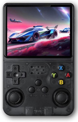 Playtastic R36S Game Console 3.5 inch Retro Emulator System 64 GB with 15000+Preinstall Video Game Mario ,GTA Vice City(Black)