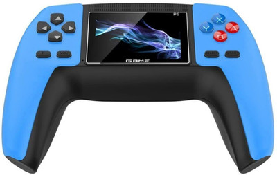 HG WORLD Retro P5 Gamepad gaming console forPortableStyle Pocket GameBox Handheld Gaming 3.5TFT Screen Rechargeable Battery handheld console Hand video game for tv 128MB GB with 500+Preinstall video game handheld,Best Gift All Ages Mario Game, Mortal Kombat(Blue, Mini Video Game for Kids & Modern Ga