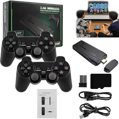 DXP M8 Game Stick 64 GB with Super Contra & Many(Black)