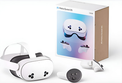META Quest 3S 256GB VR Console for Unmatched VR Gaming High-Resolution Display, Comfortable, Lightweight Design 256 GB with All-in-One Virtual Reality Experience(White, Loved by Fans of PS5,PS4,Xbox Series X,PC,Racing Steering Wheels|Next-Gen Thrill)