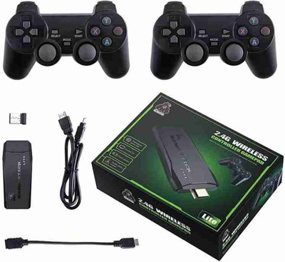AOKO 2.4 G GameStick Lite 4k Hdmi Wireless Controller Gamepad 128 GB with 15000 Games built-in(Black)
