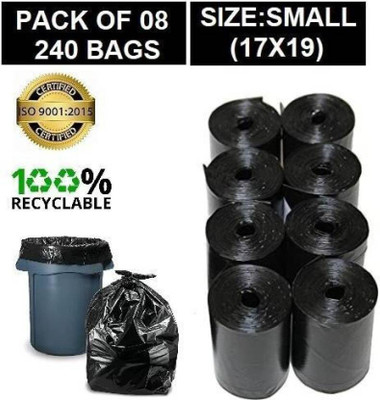 PERSONALITY PLUS Biodegradable - 17x19Inch Large 8 L Garbage Bag  Pack Of 240(240Bag )