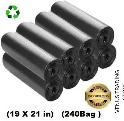 CR CLOUDREVEL Garbage bag 17x21 pack of 8x30 Small 8 L Garbage Bag  Pack Of 240(240Bag )