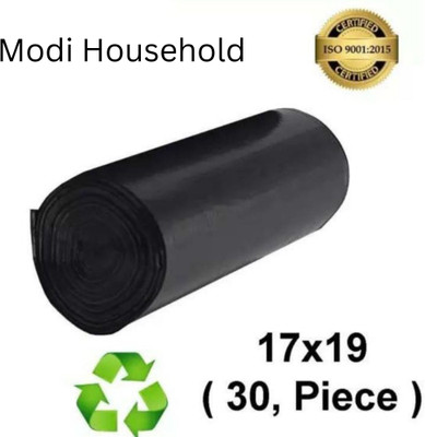 Modi Household GARBAGE BAG 17X19 PACK 1 Small 6 L Garbage Bag  Pack Of 30(30Bag )