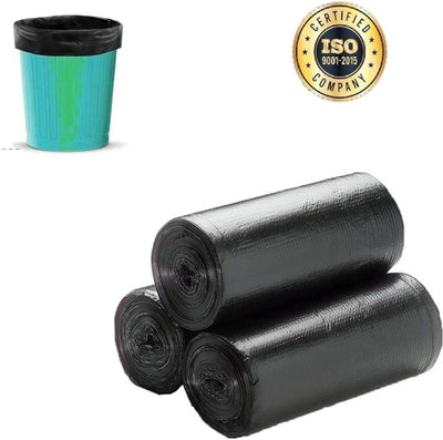 HouseOfCommon Affordable Garbage Bags Medium Size Black Color 19 X 21 Inches Medium 13 L Garbage Bag  Pack Of 90(90Bag )