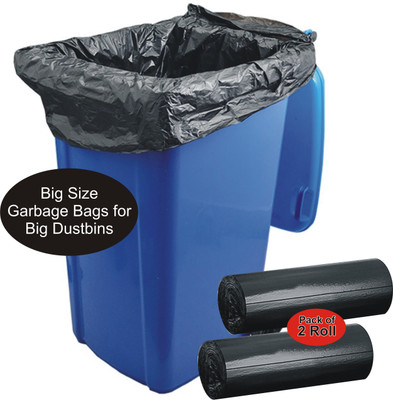 IMPRINT Big Size Garbage Bags 30x25 Inch 15 Pcs Of Each Pack of 2 Rolls Large 15 L Garbage Bag  Pack Of 15(15Bag )