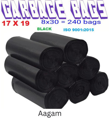 Aagam B_17x19 Small 8 L Garbage Bag  Pack Of 240(240Bag )