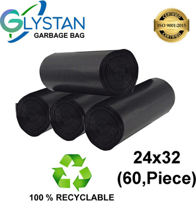 ALEX INDIA MARKETING A_24*32 ( 60 BAG ) Large 20 L Garbage Bag  Pack Of 60(60Bag )