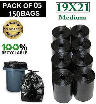 SAISWAR Kitchen Garbage Bag Medium 5 L Garbage Bag  Pack Of 150(150Bag )