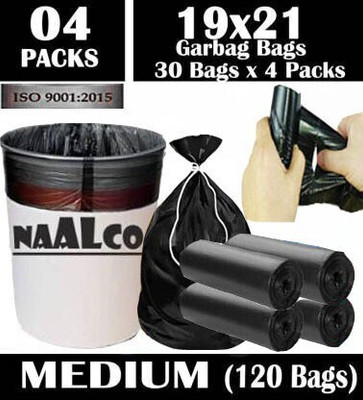 SAISWAR 15 Ltr Roll 4 Medium 15 L L Garbage Bag  Pack Of 120(120Bag )