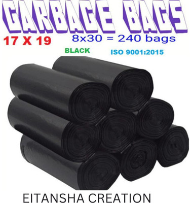EITANSHA CREATION B_17x19 Small 8 L Garbage Bag  Pack Of 240(240Bag )