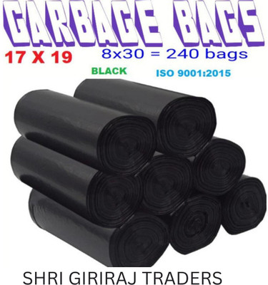 SHRI GIRIRAJ TRADERS B_17x19 Small 8 L Garbage Bag  Pack Of 240(240Bag )