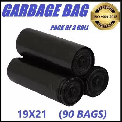 KRUM Dustbin Covers Clean Home Biodegradable Garbage bags 90 Pcs Medium 12 L Medium 12 L Garbage Bag  Pack Of 90(90Bag )