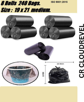 CR CLOUDREVEL Trash Bags 17x21 240 Small 8 L Garbage Bag  Pack Of 240(240Bag )
