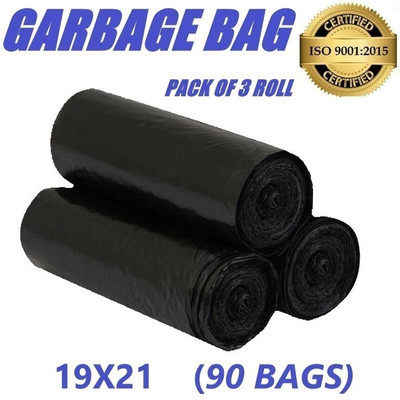 CartVallue Dustbin Covers Clean Home Biodegradable Garbage bags 90 Pcs Medium 12 L Medium 12 L Garbage Bag  Pack Of 90(90Bag )