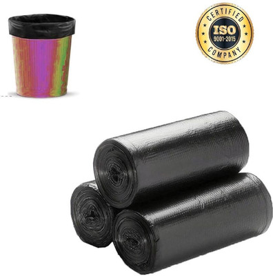 HouseOfCommon Garbage Bags Medium Size Black Color 19 X 21 Inches for Dustbin Medium 13 L Garbage Bag  Pack Of 90(90Bag )