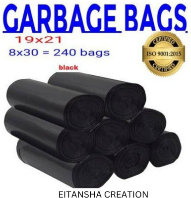 EITANSHA CREATION Dustbin Bags 17x21 240 Small 8 L Garbage Bag  Pack Of 240(240Bag )