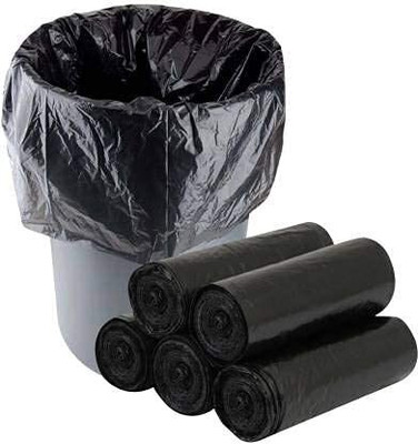 AaruBhakti garbage bag Plastic Dustbin(Black, Pack of 2)