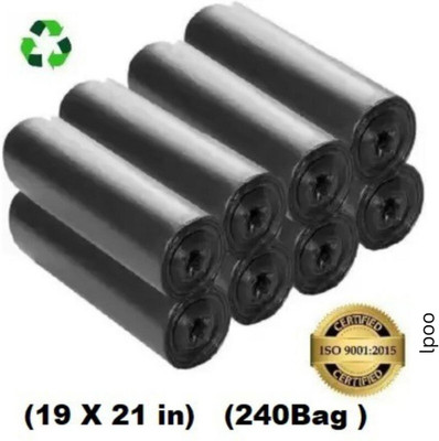The kanishka enterprises Garbage bag 17x21 pack of 8x30 Small 8 L Garbage Bag  Pack Of 240(240Bag )