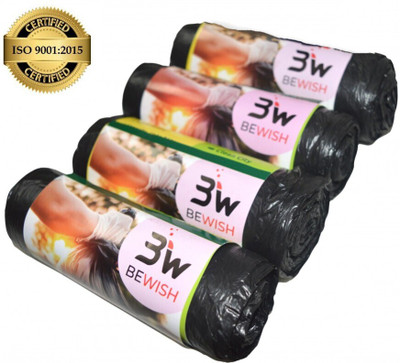 SAISWAR OXO - Biodegradable Garbage Bags Medium Size (48 × 54 cm) - 4 Rolls Medium 7-10 L Garbage Bag  Pack Of 120(120Bag )