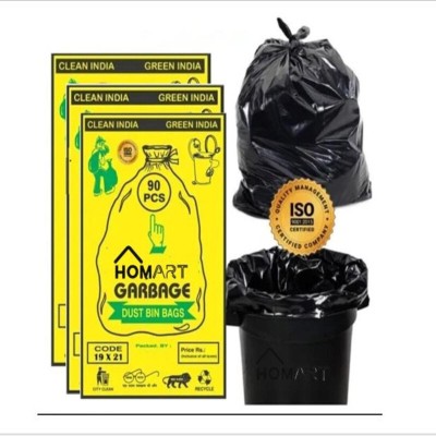 HOMART Kitchen Garbage Bag A1878 Medium 15 L Garbage Bag  Pack Of 3(3Bag )