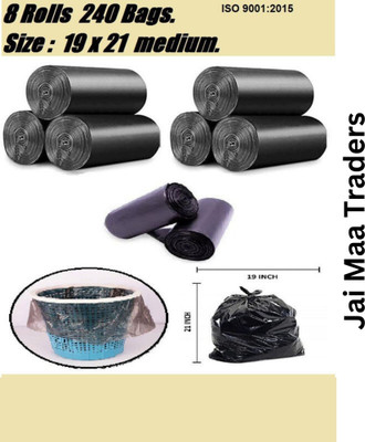 Jai Maa Traders Trash Bags 17x21 240 Small 8 L Garbage Bag  Pack Of 240(240Bag )