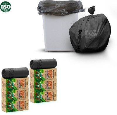 Good 2 Go Compostable Garbage Bags/ Dustbin bag 17x19inch 6 Rolls Black Small 13 L Garbage Bag  Pack Of 90(90Bag )