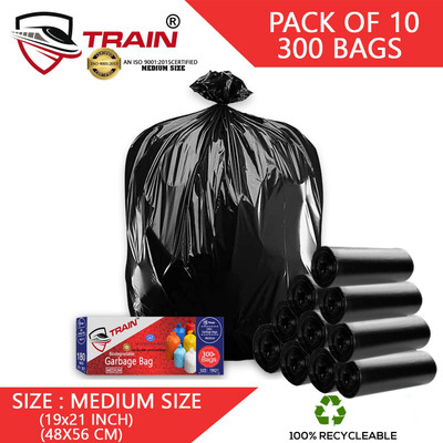 ALEX INDIA MARKETING A_G_19X21_10_PACK Medium 20 L Garbage Bag  Pack Of 300(300Bag )
