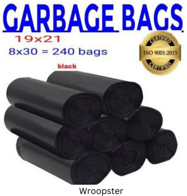 Wroopster Dustbin Bags 17x21 240 Small 8 L Garbage Bag  Pack Of 240(240Bag )