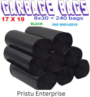 Pristu Enterprise B_17x19 Small 8 L Garbage Bag  Pack Of 240(240Bag )
