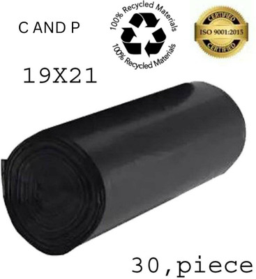 C AND P Garbage bags 19*21 in pack 1 -30 bags Small 6 L Garbage Bag  Pack Of 30(30Bag )