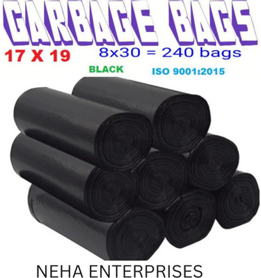 Neha Enterprises B_17x19 Small 8 L Garbage Bag  Pack Of 240(240Bag )