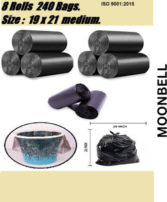 MOONBELL Trash Bags 17x21 240 Small 8 L Garbage Bag  Pack Of 240(240Bag )