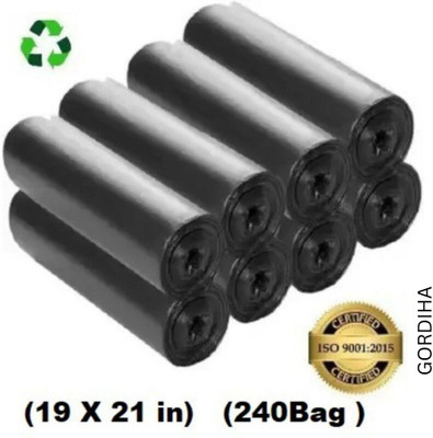 Reveknow Garbage bag 17x21 pack of 8x30 Small 8 L Garbage Bag  Pack Of 240(240Bag )