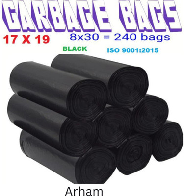 Arham B_17x19 Small 8 L Garbage Bag  Pack Of 240(240Bag )