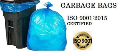 VEDHAN Biodegradable Garbage Bags 15 Bags Eco Friendly Dustbin Bag Blue Color XL 75 L Garbage Bag  Pack Of 15(15Bag )
