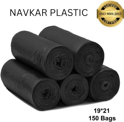 Navkar Plastic 150 Garbage Bags Medium 6 L Garbage Bag  Pack Of 150(150Bag )