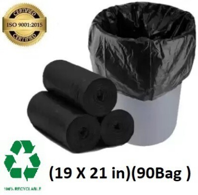 Shopative Medium (Black, Pack of 3) Oxo - Biodegradable Dustbin Bag Plastic Dustbin(Black)