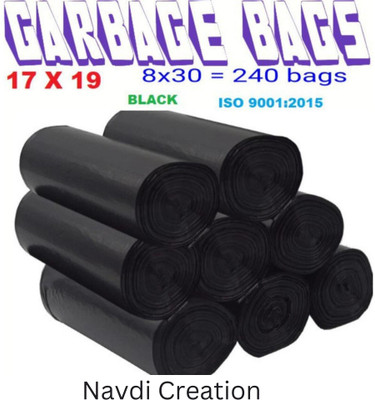 Navdi Creation B_17x19 Small 8 L Garbage Bag  Pack Of 240(240Bag )