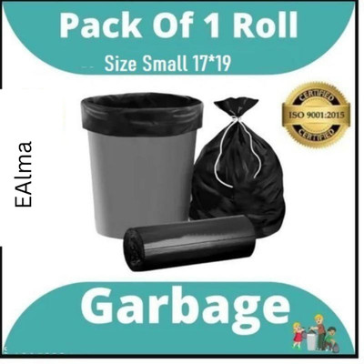 EAlma Garbage Bag/Dustbin Bag / 17*19 Pack 1 Small 6 L Garbage Bag Pack Of 30  (30Bag ) For Rs. 26 @ 87 %