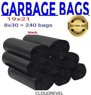 Cloudrevel Dustbin Bags 17x21 240 Small 8 L Garbage Bag  Pack Of 240(240Bag )