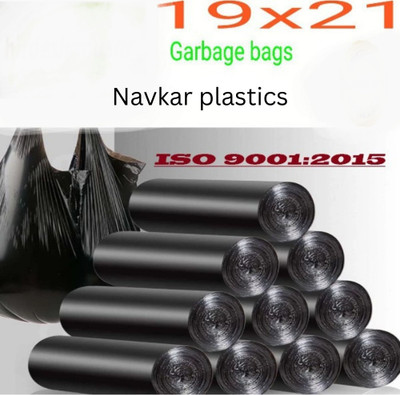Navkar plastics Biodegradable Garbage Bags 19 X 21 Inches / Garbage Bags Medium 6 L Garbage Bag  Pack Of 150(150Bag )