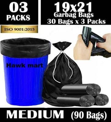 BRUZZLINE GARBAGE BAGS Medium 13 L Garbage Bag  Pack Of 90(90Bag )