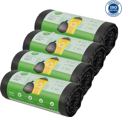 KITCHCRAFTS Garbage Trash Bag for Dustbin | Medium 19 X 21 Inches I 120 Pcs Medium 10 L Garbage Bag  Pack Of 120(120Bag )